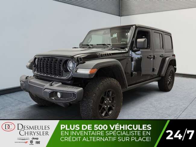 2024 Jeep Wrangler Willys 4 Portes 4x4 Toit rigide 3 sections Nav Cam for Sale  - DC-D6247  - Desmeules Chrysler