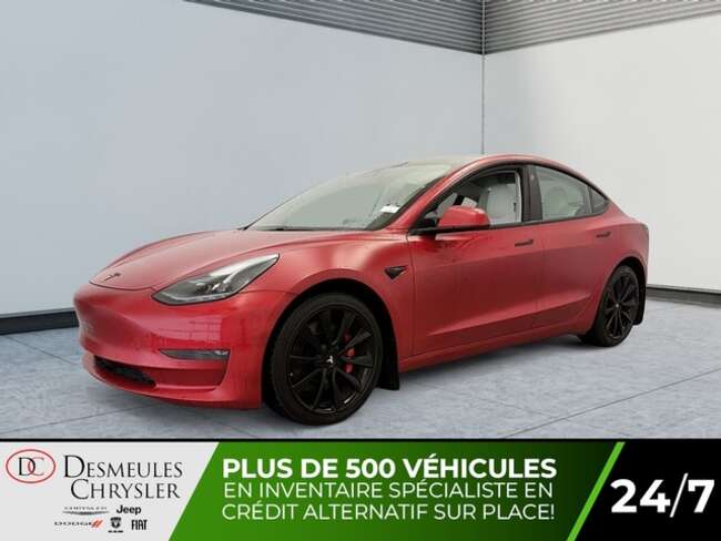 2021 Tesla Model 3 Performance Dual Motor Toit vitré Navigation for Sale  - DC-S5531  - Desmeules Chrysler