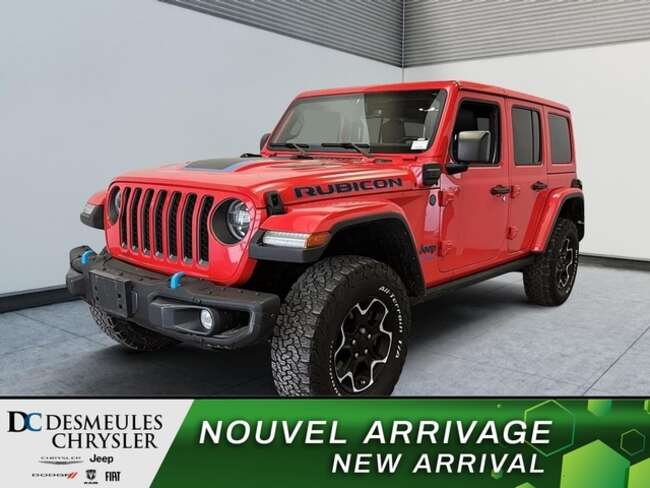 2022 Jeep WRANGLER 4XE Unlimited Rubicon 4x4 Hybride Toit rigide 3 sect for Sale  - DC-D6297  - Desmeules Chrysler