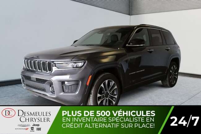 2024 Jeep Grand Cherokee DEMO Overland Uconnect 10.1po Nav Toit panoramique for Sale  - DC-24235  - Desmeules Chrysler