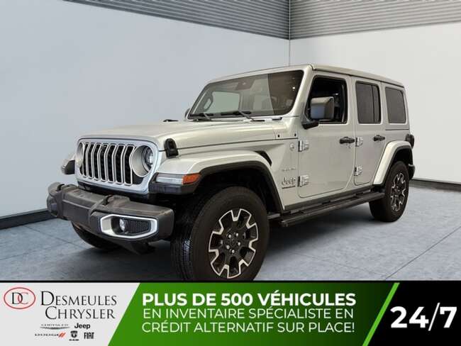 2024 Jeep Wrangler Sahara 4X4 Uconnect Toit  Électrique Sky One-Touch for Sale  - DC-24138  - Blainville Chrysler