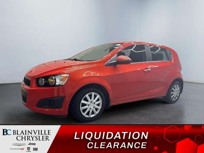 2012 Chevrolet Sonic LT AUCUN ACCIDENT SUR RV SEULEMENT 514 757-3087 for Sale  - BC-40464C  - Desmeules Chrysler