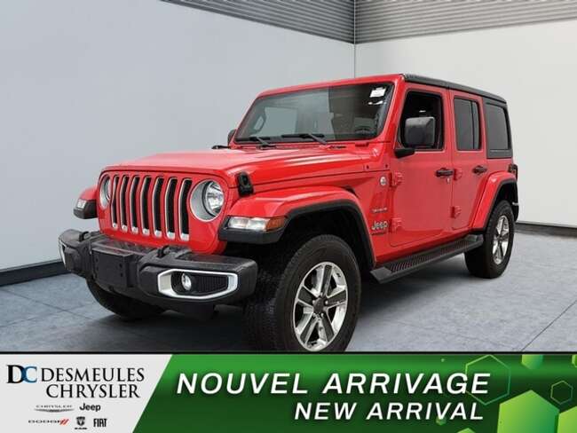 2021 Jeep Wrangler Unlimited Sahara 4x4 Toit rigide 3 sections Cam for Sale  - DC-D6097  - Desmeules Chrysler