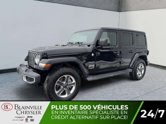 2020 Jeep Wrangler SAHARA 4X4 DÉMARREUR SIÈGES & VOLANT CHAUFFANTS for Sale  - BC-40604A  - Blainville Chrysler