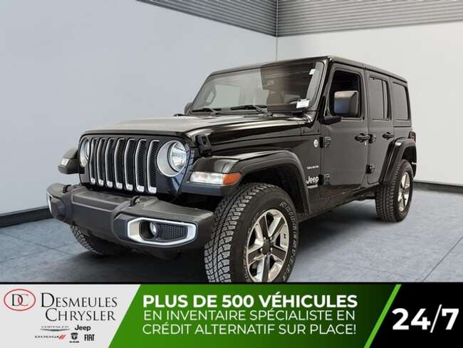 2019 Jeep Wrangler Unlimited Sahara 4x4 Toit rigide 3 sections Caméra for Sale  - DC-D6099  - Desmeules Chrysler