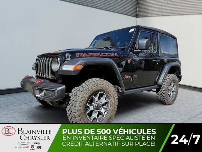 2022 Jeep Wrangler RUBICON 4X4 2 PORTES CUIR GPS MANUELLE 6 VITESSES for Sale  - BC-30718A  - Desmeules Chrysler