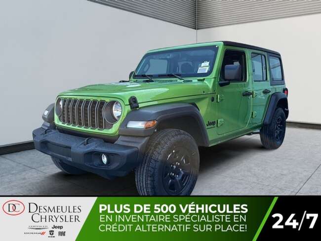 2025 Jeep Wrangler Sport 4 portes 4x4 Toit rigide 3 sect Caméra for Sale  - DC-25140  - Desmeules Chrysler