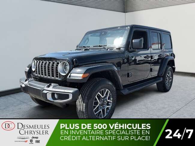 2025 Jeep Wrangler Sahara 4x4 Toit rigide 3 sections Uconnect Caméra for Sale  - DC-25150  - Desmeules Chrysler