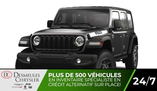 2025 Jeep WRANGLER 4XE Willys 4x4 Uconnect 12.3po Toit rigide 3 sections for Sale  - DC-25075  - Blainville Chrysler