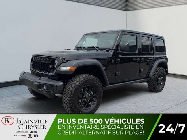 2024 Jeep Wrangler Willys Unlimited 4x4 for Sale  - BC-40403  - Desmeules Chrysler