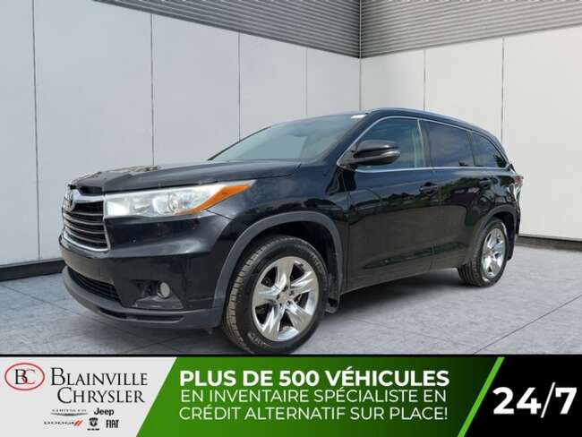 2015 Toyota Highlander LIMITED AWD CUIR 6 PASSAGERS DÉMARREUR MAGS for Sale  - BC-L4550  - Desmeules Chrysler