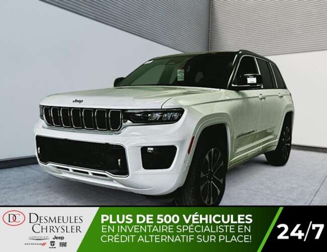 2024 Jeep Grand Cherokee Overland 4x4 Uconnect 10.1po Navigation Cuir Nappa for Sale  - DC-24400  - Blainville Chrysler
