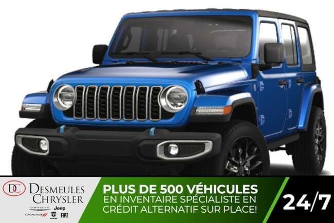 2024 Jeep Wrangler Sahara 4XE Uconnect 12 po Caméra de recul for Sale  - DC-24488  - Blainville Chrysler