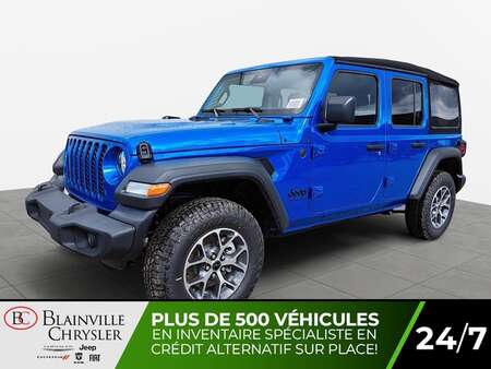 2024 Jeep Wrangler Sport S Unlimited 4x4 UCONNECT 12 PO CAMDE RECUL for Sale  - BC-40032  - Blainville Chrysler