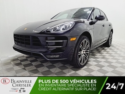 2017 Porsche Macan TURBO AWD TOIT PANORAMIQUE CUIR ROUGE GPS MAGS  - BC-D2839  - Desmeules Chrysler