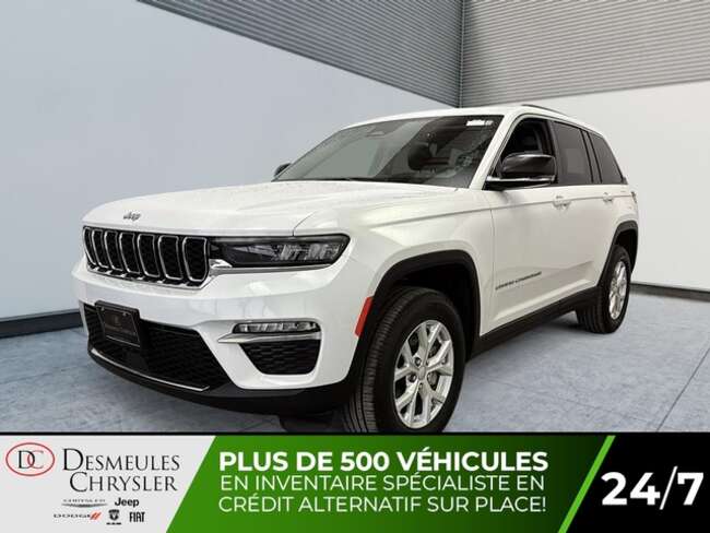2023 Jeep Grand Cherokee Limited 4x4 Uconnect Cuir Caméra de recul Cruise for Sale  - DC-D6105  - Desmeules Chrysler