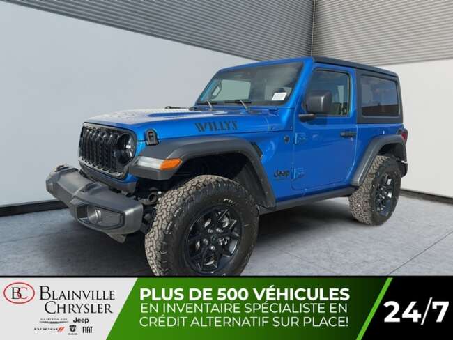 2024 Jeep Wrangler Wrangler Willys 4X4 for Sale  - BC-40438  - Blainville Chrysler