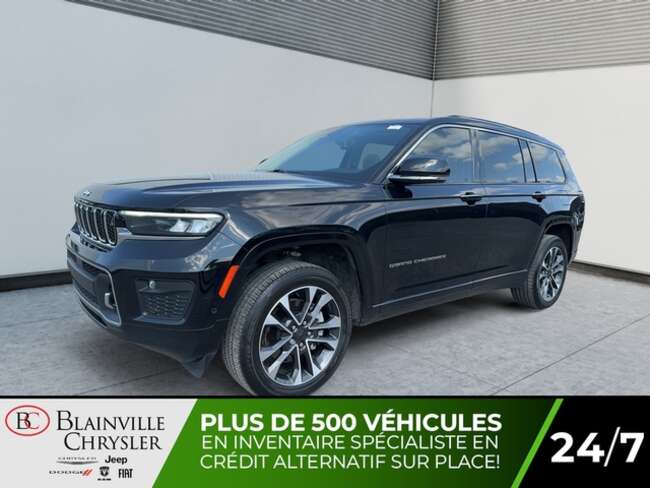 2022 Jeep Grand Cherokee OVERLAND 4X4 DÉMARREUR MAGS 20 PO CUIR SOURIS for Sale  - BC-N5063  - Desmeules Chrysler