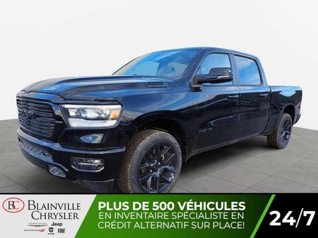 2024 Ram 1500 DEMO Sport Crew Cab Uconnect 12 po Camera de recul for Sale  - DC-24322  - Blainville Chrysler