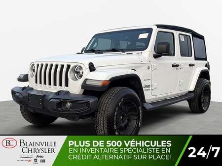 2018 Jeep Wrangler UNLIMITED SAHARA 4X4 CUIR GPS BLUETOOTH CRUISE for Sale  - BC-S3542  - Desmeules Chrysler