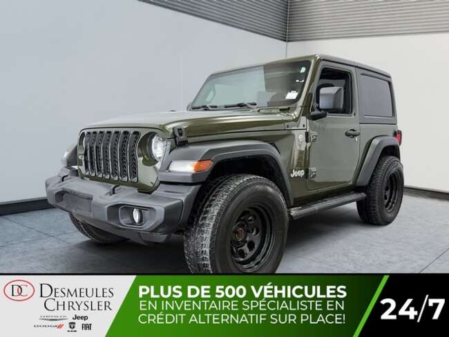 2020 Jeep Wrangler Sport 4x4 2 Portes Toit rigide 3 sections Caméra for Sale  - DC-S5734  - Blainville Chrysler