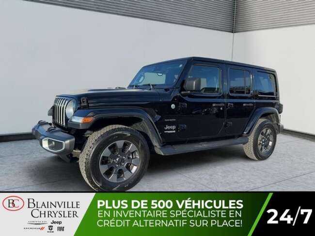 2021 Jeep Wrangler UNLIMITED SAHARA 4X4 CUIR NAVIGATION 2 TOITS MAGS for Sale  - BC-40512A  - Blainville Chrysler