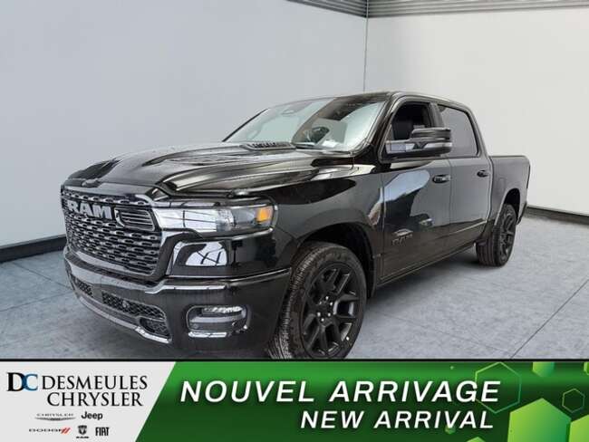 2025 Ram 1500 Sport Crew Cab 4x4 Édition nuit Toit ouv Nav Cam for Sale  - DC-25141  - Desmeules Chrysler