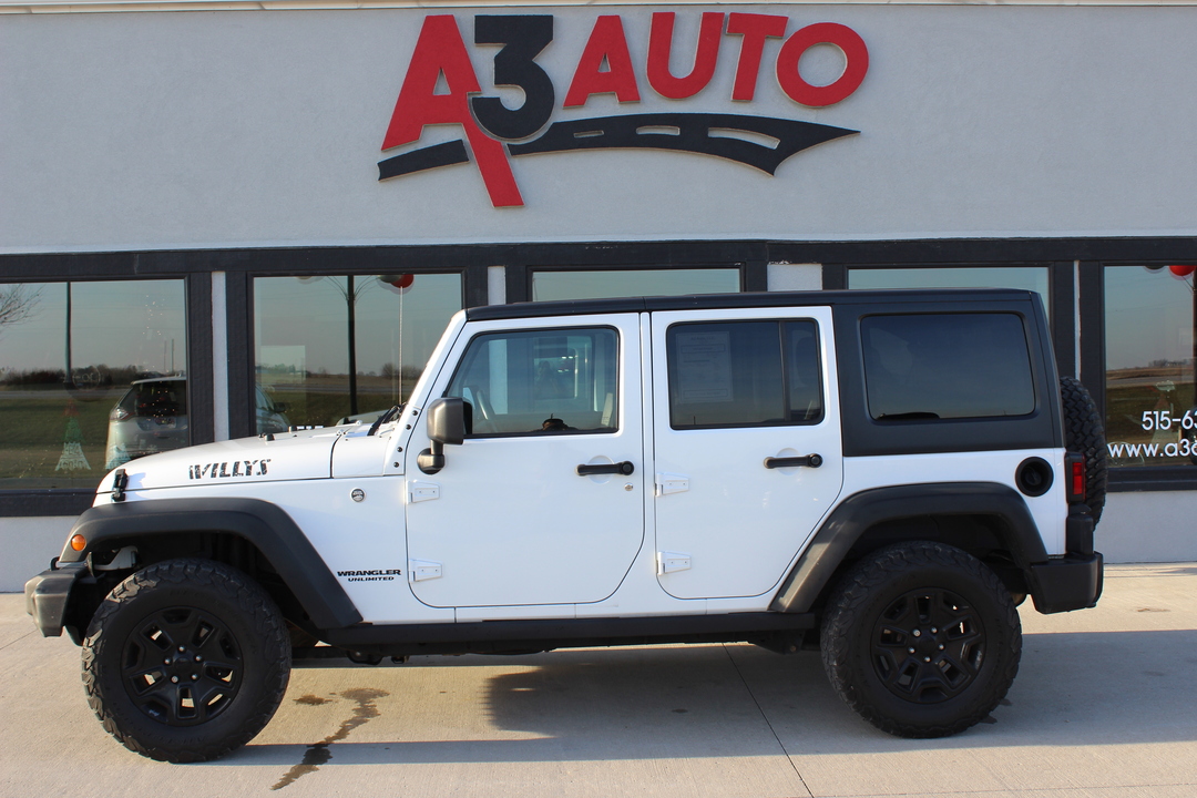 2016 Jeep Wrangler Unlimited Willys Wheeler  - 1154  - A3 Auto