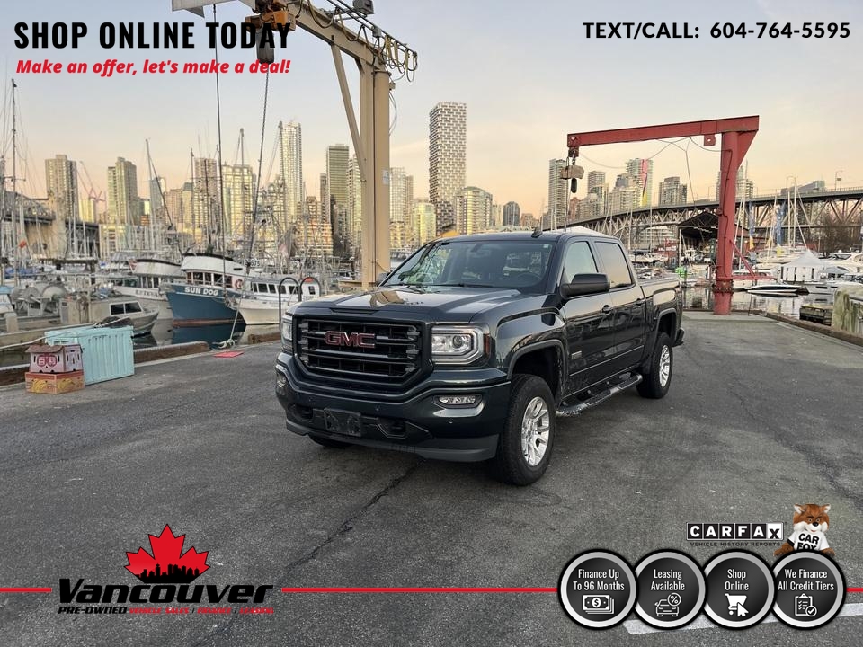 2018 GMC Sierra 1500 SLT 4WD Crew Cab  - 9863226  - Vancouver Pre-Owned