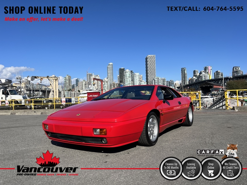 1988 Lotus Esprit COUPE  - 986210  - Vancouver Pre-Owned