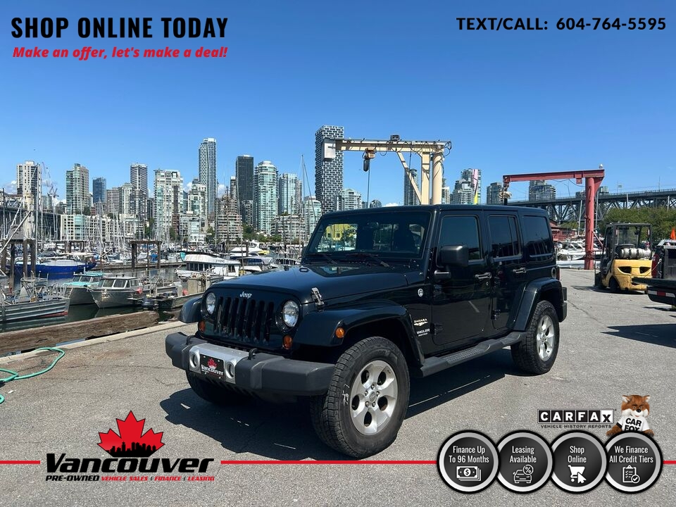 2013 Jeep Wrangler Unlimited 4WD  - 9863413  - Vancouver Pre-Owned