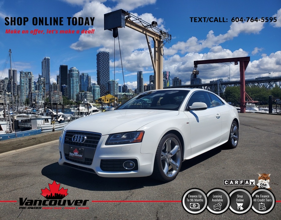 2012 Audi A5 2.0T QUATTRO PREMIUM  - 9863085  - Vancouver Pre-Owned