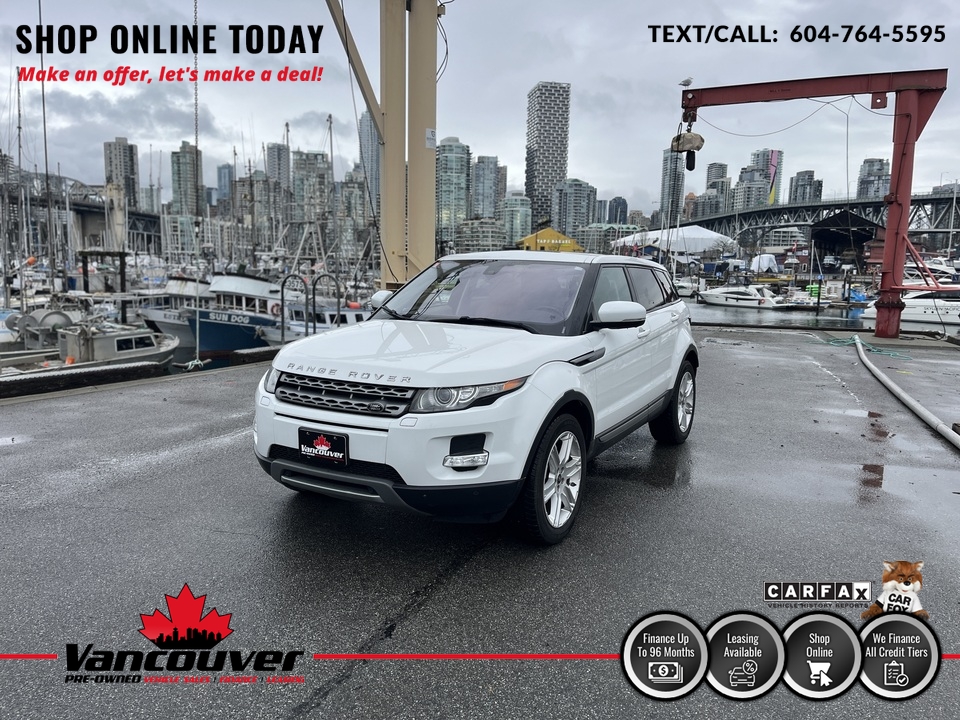 2013 Land Rover Range Rover Evoque Pure Premium  - 9863305  - Vancouver Pre-Owned