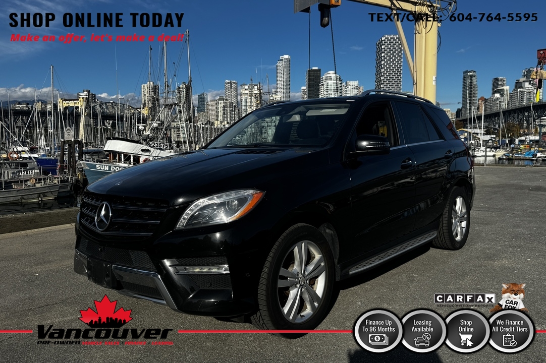 2014 Mercedes-Benz M-Class ML 350 BLUETEC  - 9863129  - Vancouver Pre-Owned