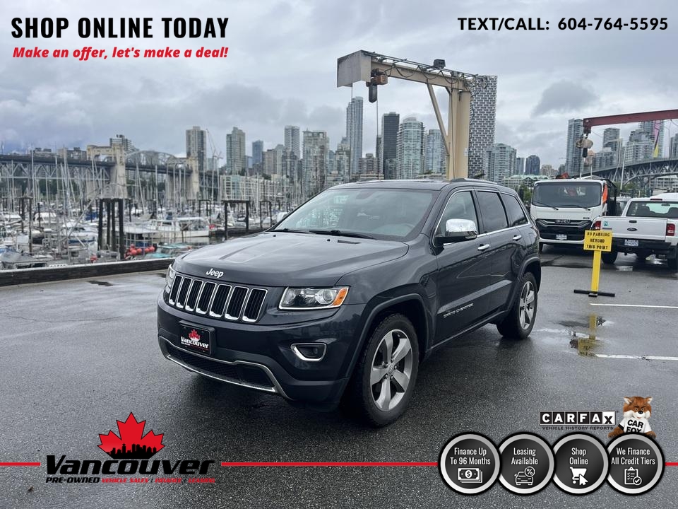 2014 Jeep Grand Cherokee Limited 4WD  - 9863415  - Vancouver Pre-Owned