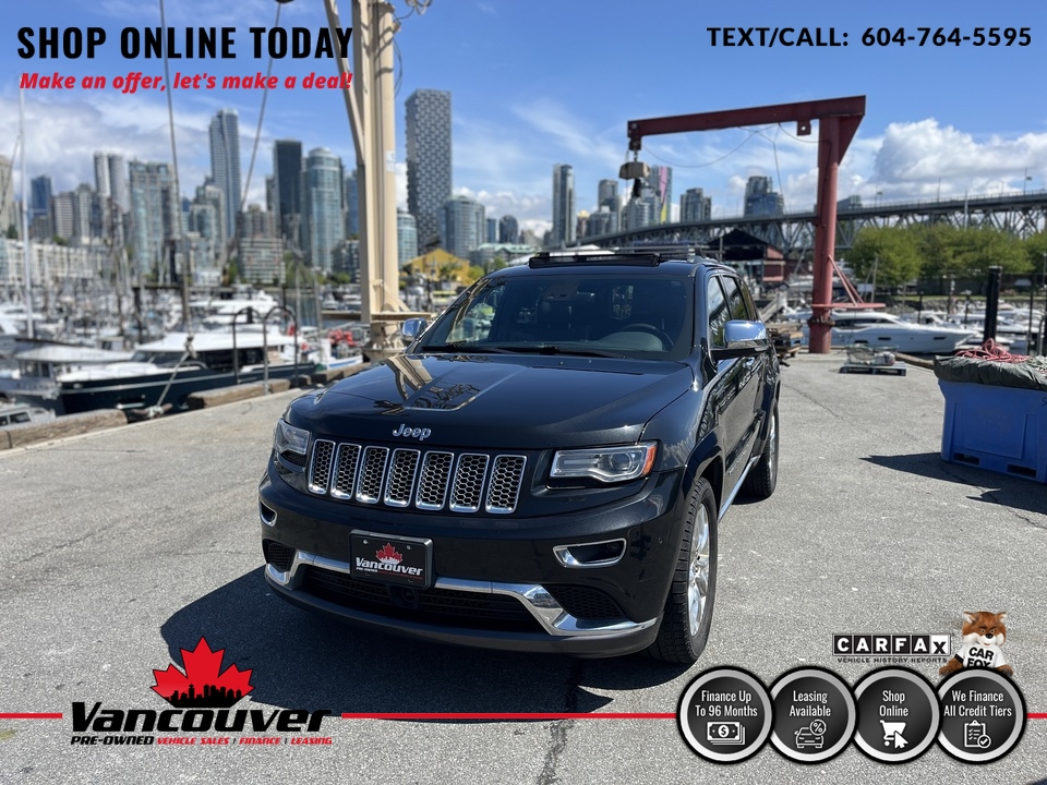 2014 Jeep Grand Cherokee Summit 4WD  - 9863388  - Vancouver Pre-Owned