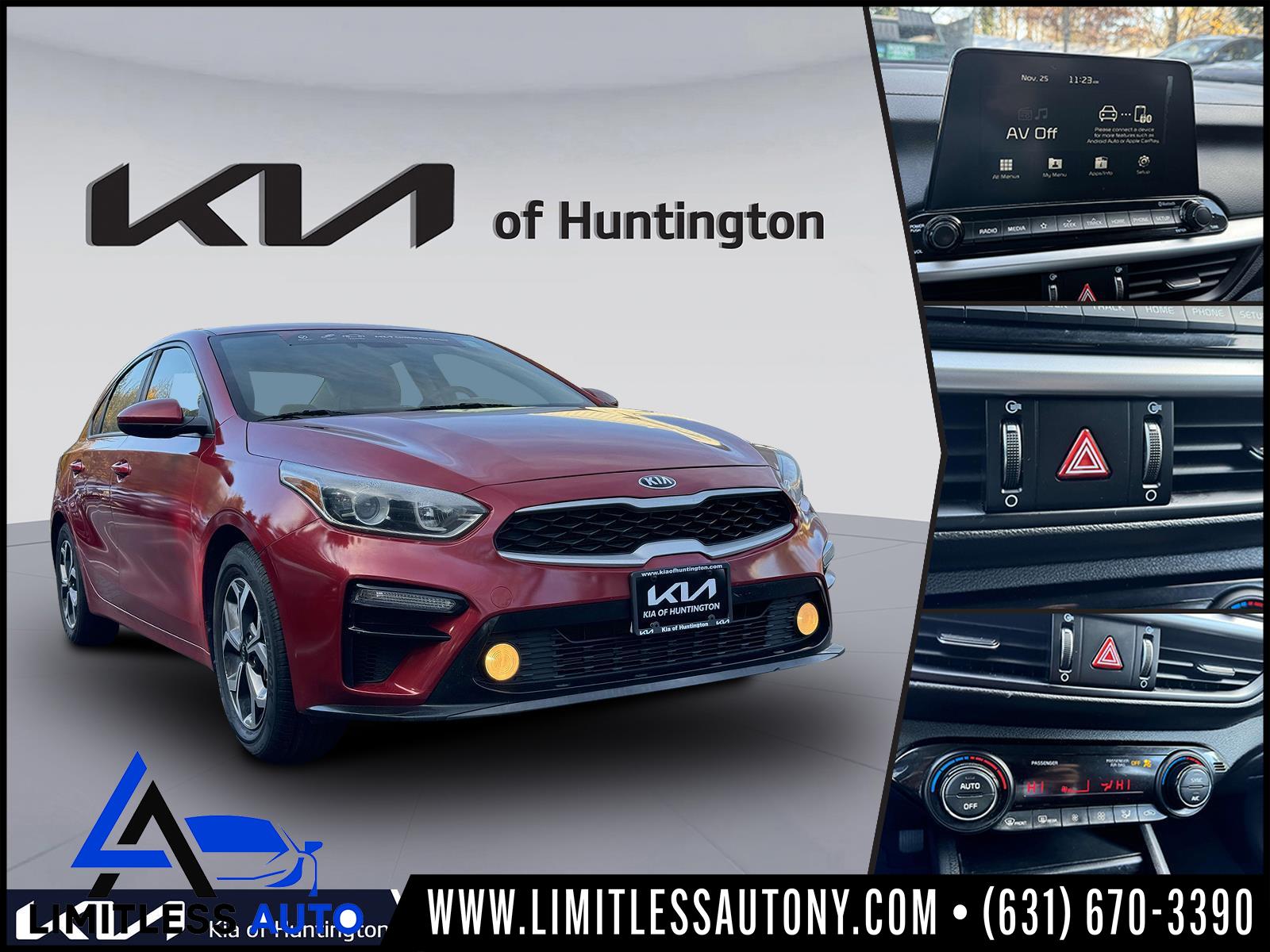 2019 Kia Forte LXS IVT  - KU5282T  - Limitless Autos