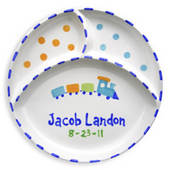 personalized baby plate and bowl set