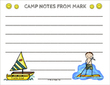 Personalized Surfer Camp Postcards for Boys