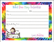Personalized Tie-Dye Fill In Camp Postcards