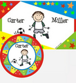 Design A Personalized Placemat and Plate Set with Star Border