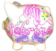 Ballerina Personalized Piggy Bank