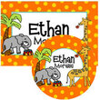Zoo Animals Personalized Placemat with Plate