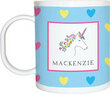 Rainbow Unicorn Personalized Mug for Girls