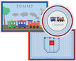 All Aboard Personalized Placemat and Plate