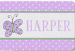 Lavender Butterfly Personalized Placemat