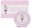 Ballerina Personalized Placemat & Plate Set