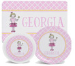 Ballerina Personalized Placemat & Dish Set