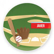 Personalized Baseball Fan Plate