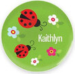Curious Ladybugs Personalized Plate for Girls